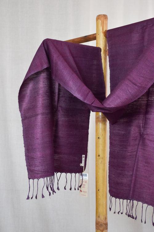 Pure Silk Stole | Plum