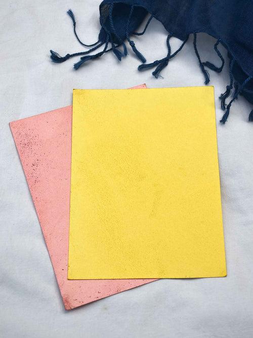 Natural Dip Dyed Message Card- Set of 2