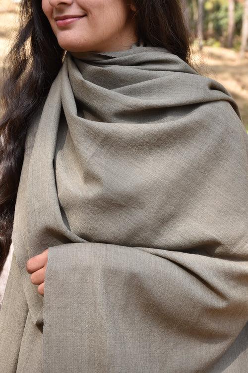 Pure Woolen Shawl | Grey