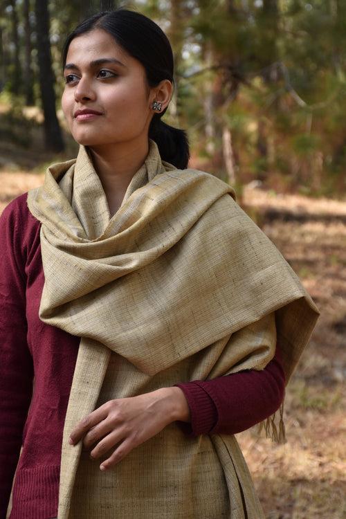 Pure Woolen Shawl | Beige