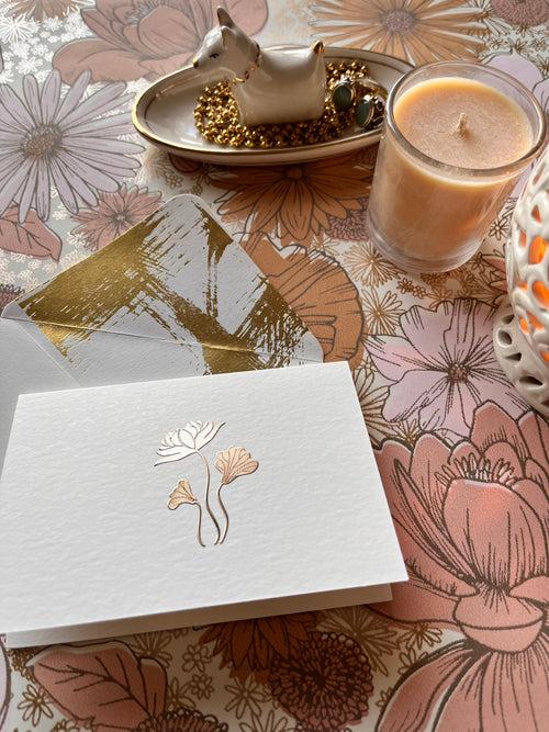 Lotus Bloom - Personalised Folded Card