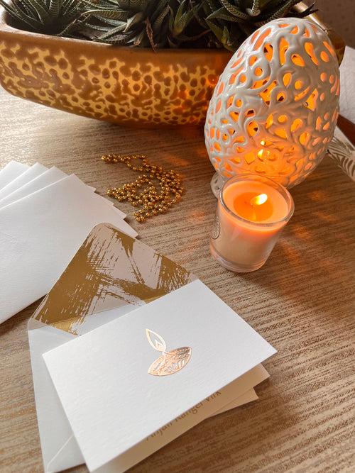 Light Lamp- Personalised Folded Card