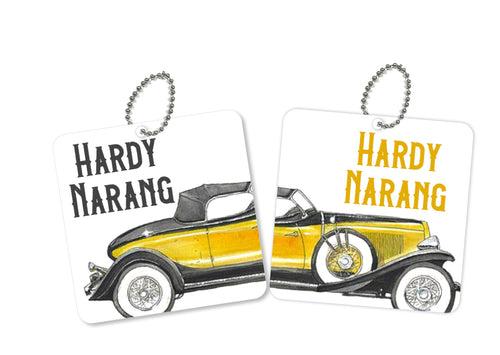 Bag Tags - Vintage Wheels