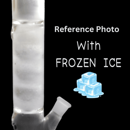 12 INCH GLASS BONG BULB WITH ICE-FREEZE