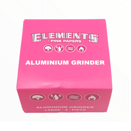 ELEMENTS PINK ALUMINIUM LARGE HERB CRUSHER - 63MM