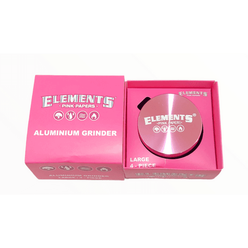 ELEMENTS PINK ALUMINIUM LARGE HERB CRUSHER - 63MM