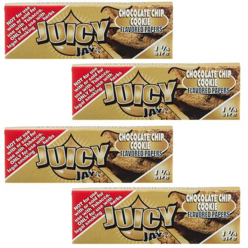 Juicy Jay Rolling Papers - Chocolate Chip Flavor - 1 1/4 Size