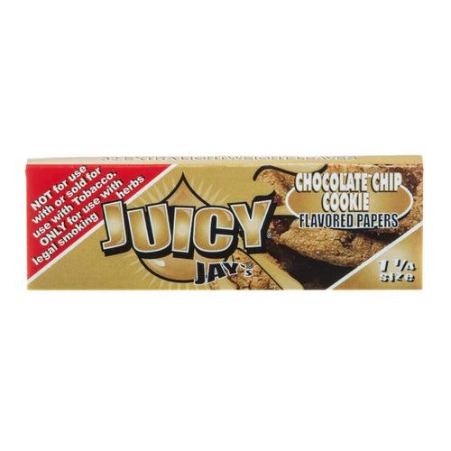 Juicy Jay Rolling Papers - Chocolate Chip Flavor - 1 1/4 Size