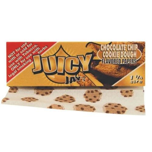 Juicy Jay Rolling Papers - Chocolate Chip Flavor - 1 1/4 Size