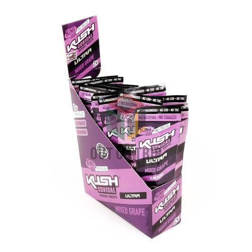 KUSH CONICAL HERBAL PREROLLED WRAPS ULTRA - MIXED GRAPE