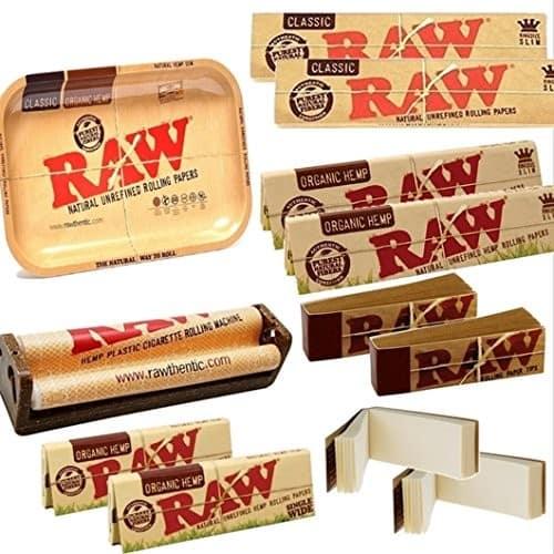 OutonTrip Bundle - 13 Items - RAW Rolling Paper (Roll Your Own) Cigarette Kit