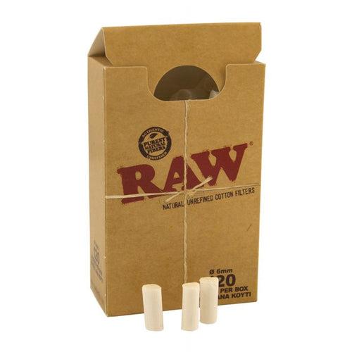 RAW Cotton Filter Tips Box - 120 Filter Tips