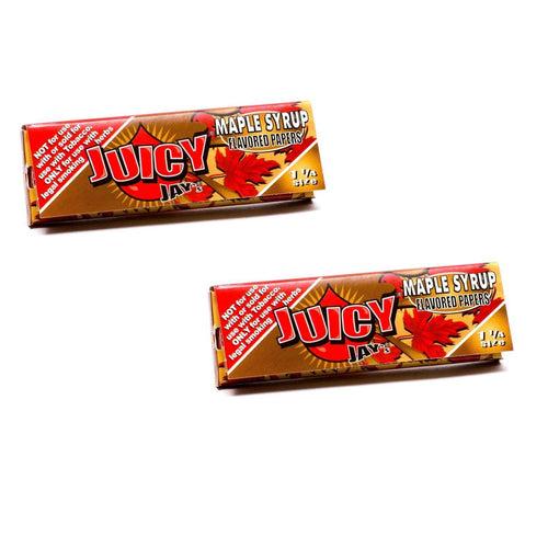 Juicy Jay Rolling Papers - Maple Syrup Flavor - 1 1/4 Size