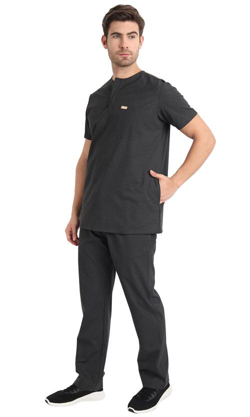 Asaph Round Neck Scrub Top