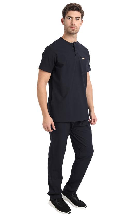 Asaph Round Neck Scrub Top