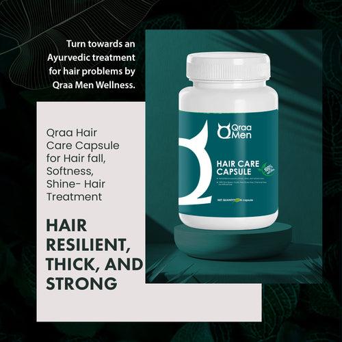 Qraa Men HairCare Capsule for Hair fall, Premature greying and Hair Regrowth