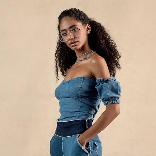 Victorian Medley Denim Corset