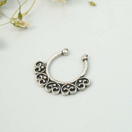 Heart Embellished Septum Ring