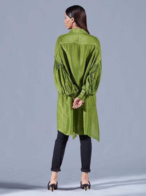 Fern Green Asymmetric Shirt