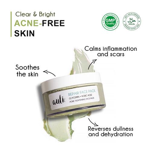 AHA 5% + Green Sea Mud - REPAIR FACE PACK