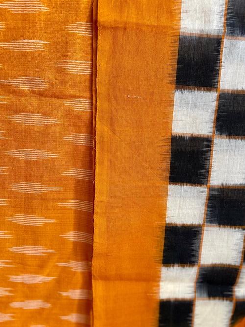 2pc Pochampally Ikat Cotton Suit Material with Double Ikat Dupatta