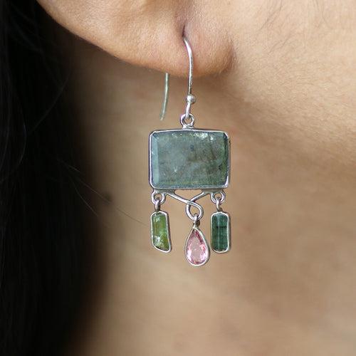 Labradorite Dangling Earrings