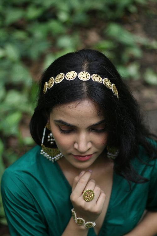 Raabta - 22K Gold Plated Choker cum SheeshPhool