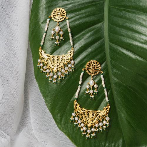 Khwabeeda - 22K Gold Plated Jhumka