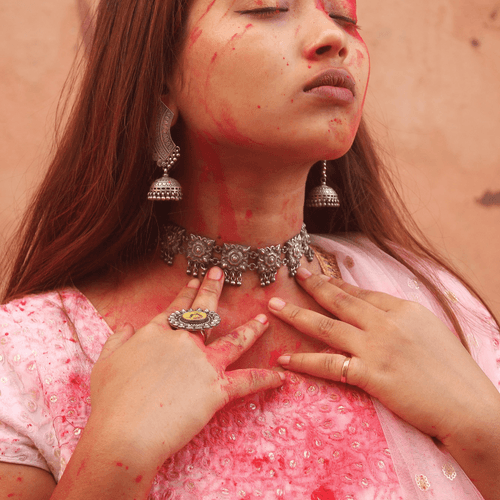 Bhuli - Oxidised Choker