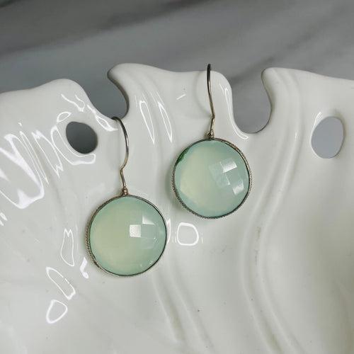 Aquamarine Stones Earrings