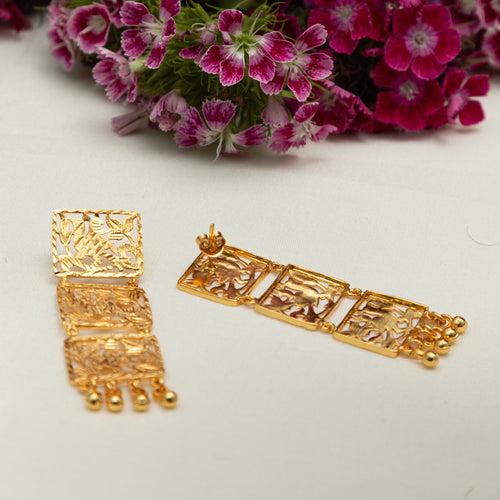 Kaashni 22K Gold Plated Plated Earrings