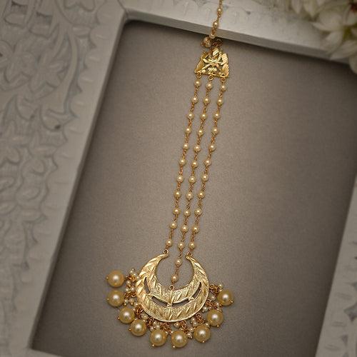 Nazm - 22K Gold Plated Mang Teeka