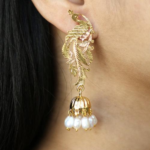 Mayuri - 22K Gold Plated Jhumka