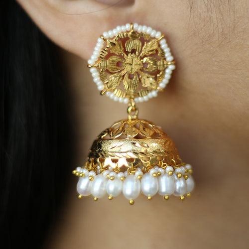 Dholi - 22K Gold Plated Jhumka