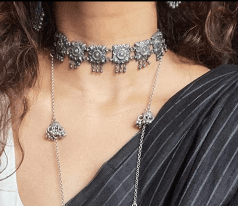 Bhuli - Oxidised Choker