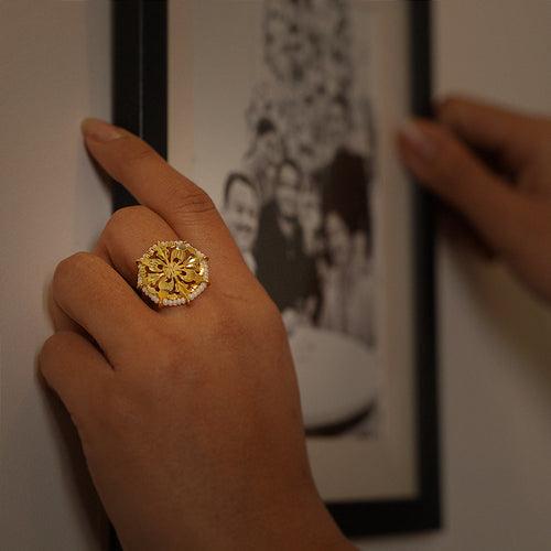 Dholi - 22K Gold Plated Ring