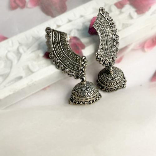 Utkrasht - Oxidised Jhumka