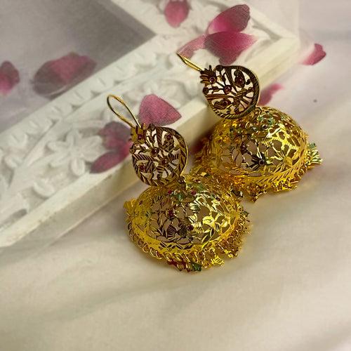 Tokri - 22K Gold Plated Jhumka