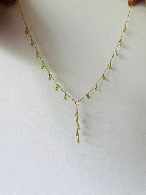 Green Dahlia - 22K Gold Plated Necklet