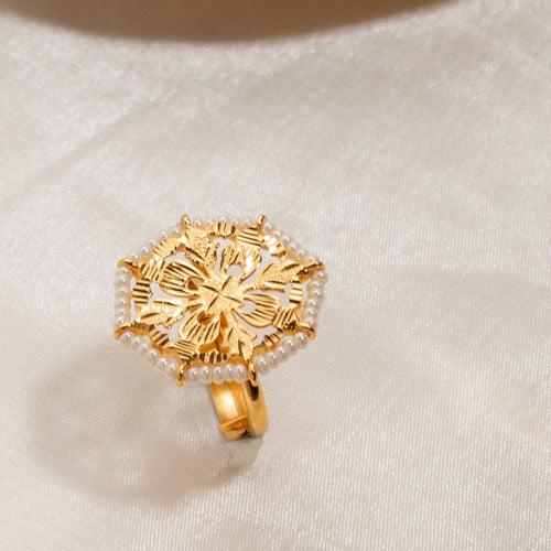 Dholi - 22K Gold Plated Ring