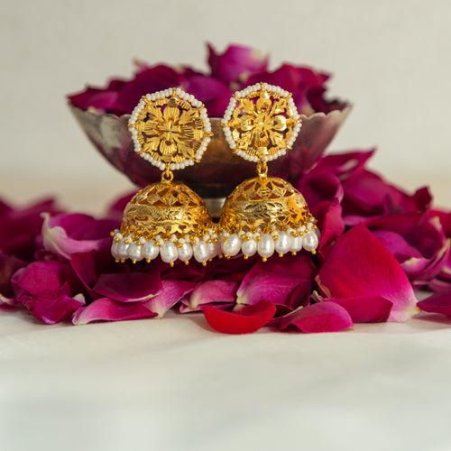 Dholi - 22K Gold Plated Jhumka