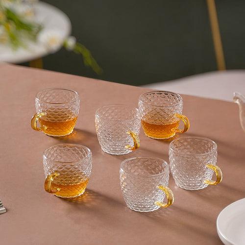 Glass Teacup Set of 6