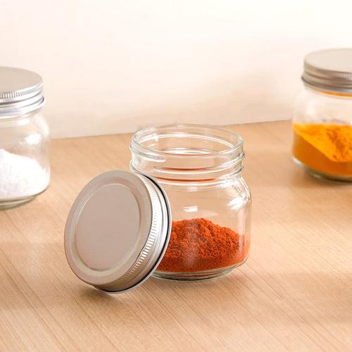 Glass Snack Jars Set Of 12 250ml