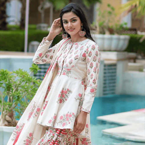 Rose Garden Sharara Set