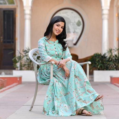 Summer Mint Green Ruffle Dress