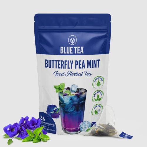 Butterfly Pea Mint Iced Herbal Tea - 36 Teabags