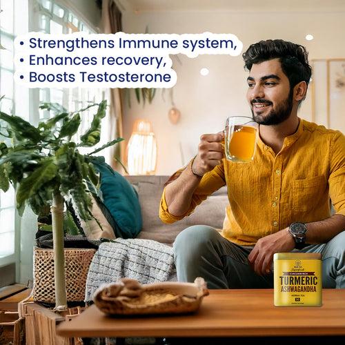 Man Deserves Vitality Pack | Detox, Immuno, and Turmeric Ashwagandha Herbal Infusion