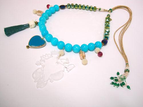 Love India Blue Necklace