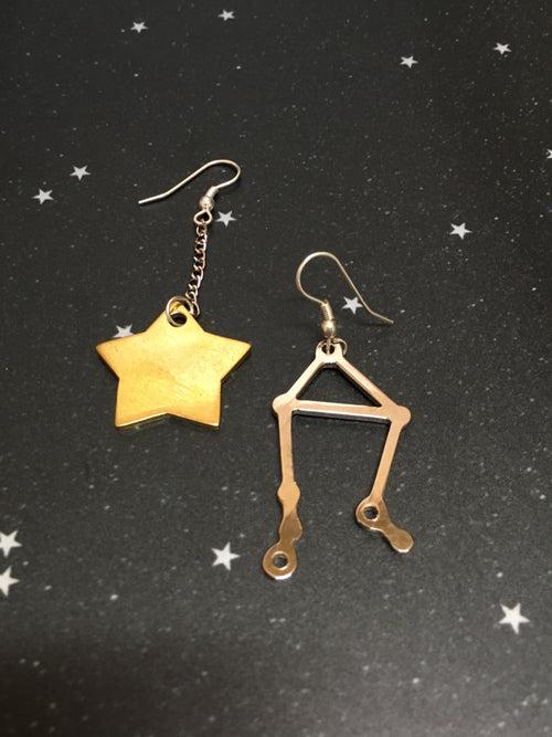 Gold Star 'LIBRA' Earrings