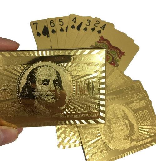 Gold Playing Cards - Plastic